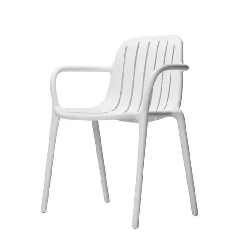 

Nordic Simple Style Plastic Chair Be Used In The Dining Room Can Be Stacked Dining Chair Home Living Room Leisure Armrest Stool