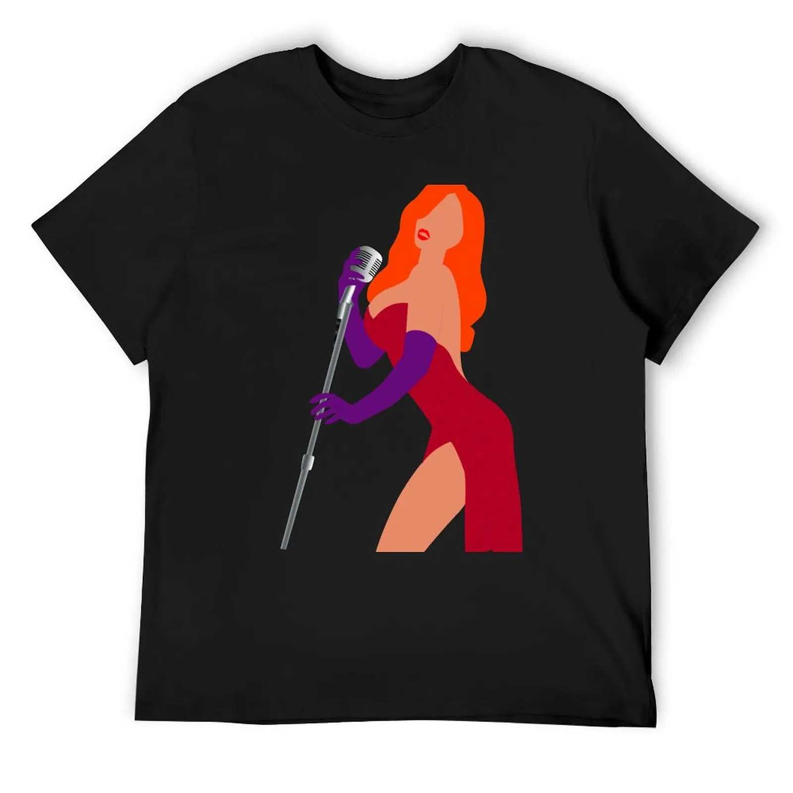 

Jessica Rabbit T-Shirt blue archive man t shirt football t shirt anime t shirts mens cotton shirts