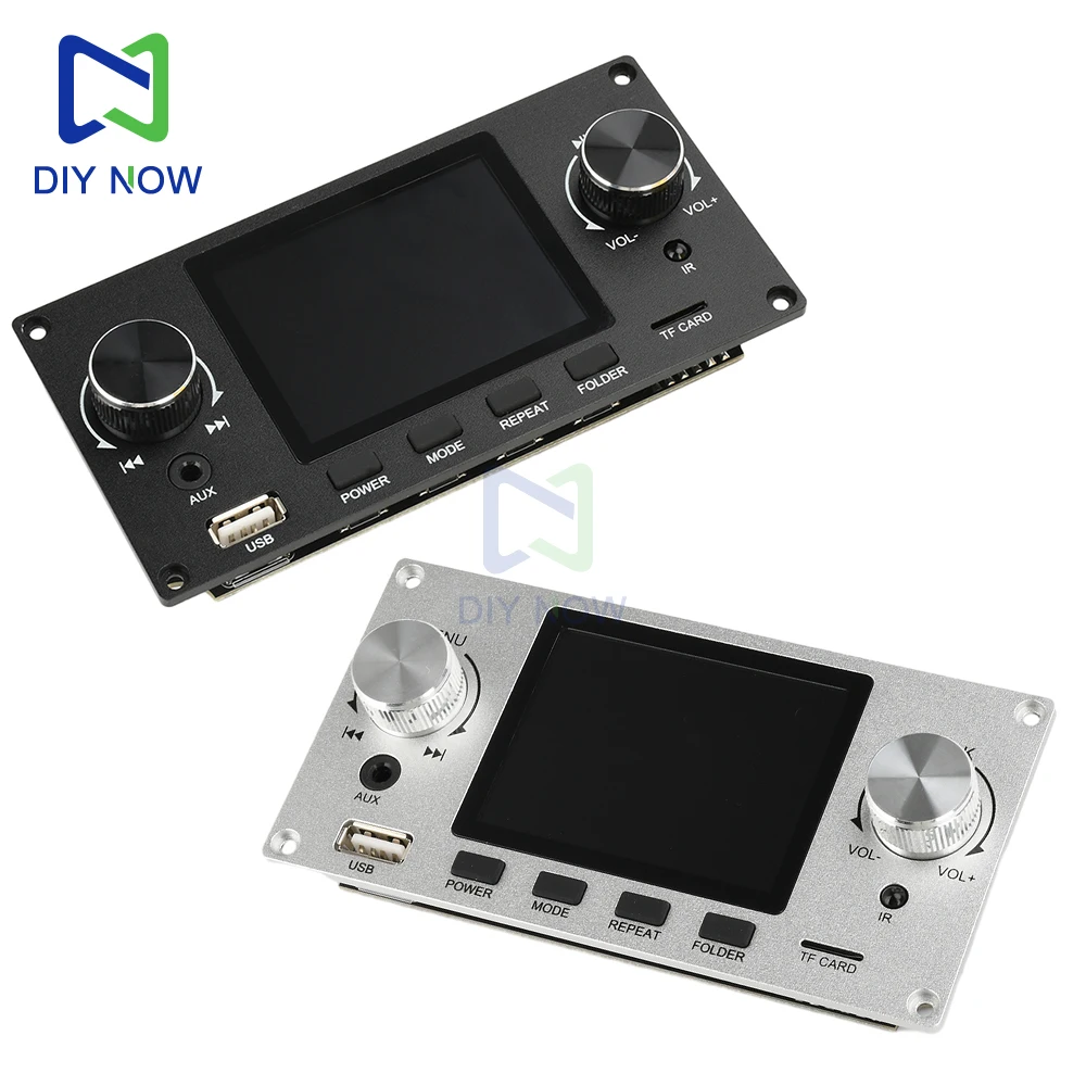 

2.8 Inch TFT Color LCD Lossless MP3 Decoder Board Bluetooth 5.3 Stereo Audio FLAC WAV APE Decoding USB TF For Car Amplifier