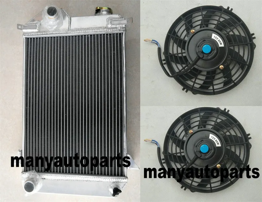 

For TRIUMPH TR4 1961 1962 1963 1964 1965 56mm Aluminum radiator+fan Manual