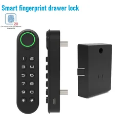 Smart Fingerprint Drawer Lock Smart Furniture Lock Electrical Door Locks for Office Cabinet Locker Mailbox Digita Door Lock