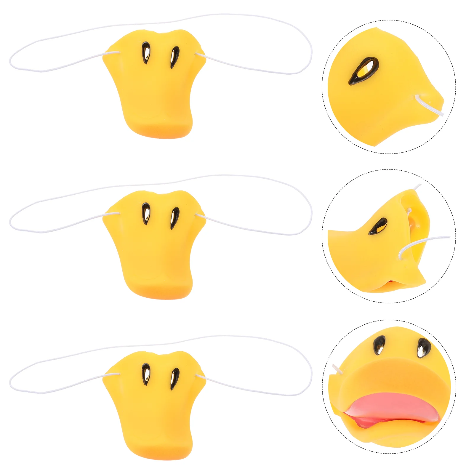 3 Pcs Accessories Duck Nose Child Wings Costume Beak Vinyl Hawk Decorative Prop