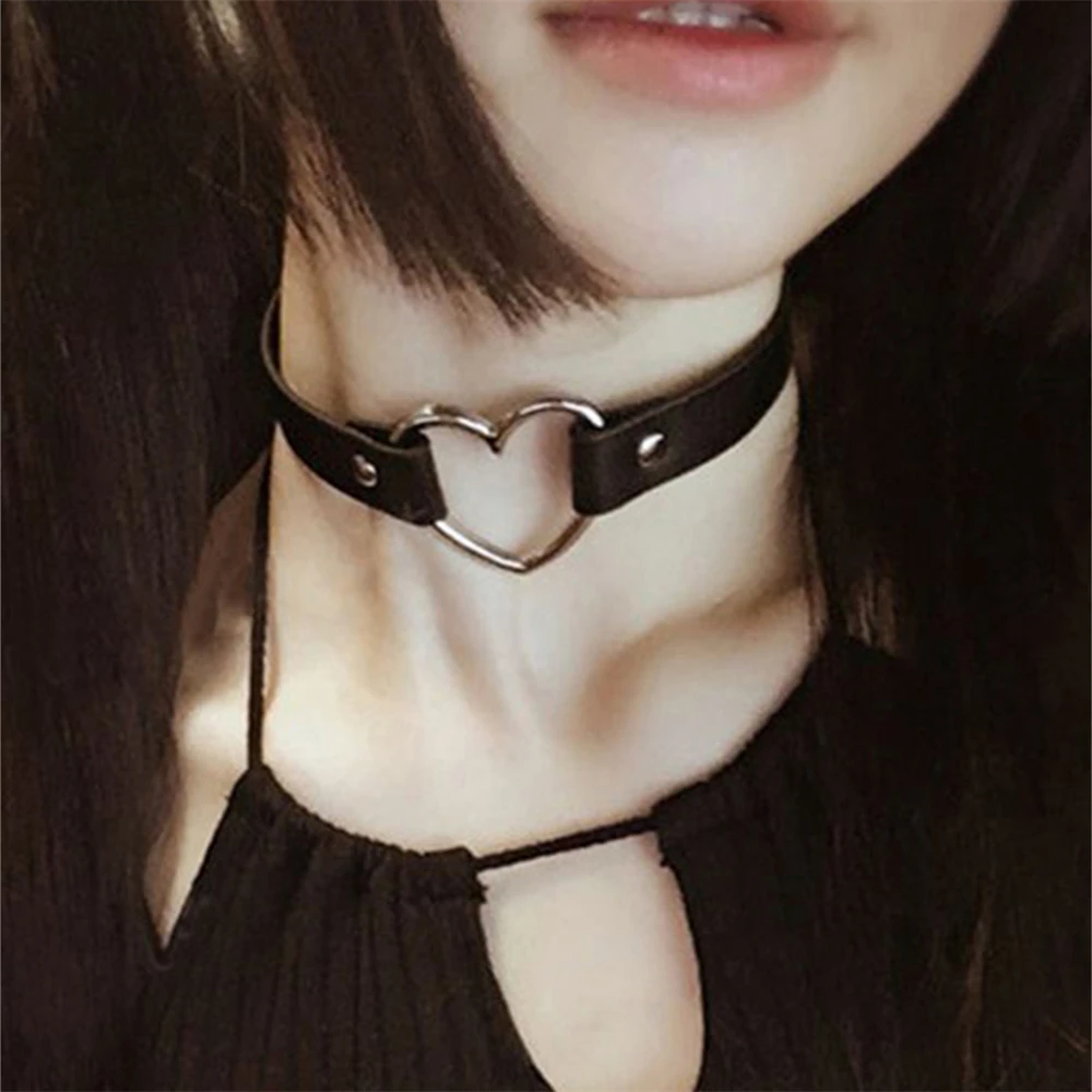 1 قطعة سلسلة الترقوة الجلدية السوداء طوق خمر رقيقة بولي Choker المختنق قلادة للنساء جديد القوطي الحسية مجوهرات للنساء هدية