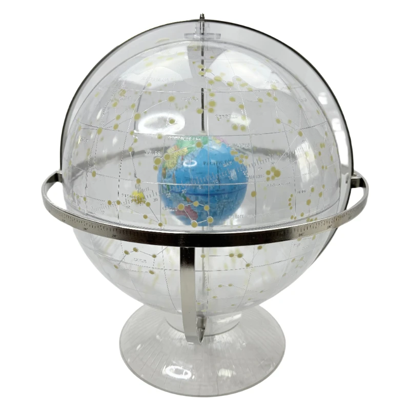 

Transparent globe model for middle school geography teaching