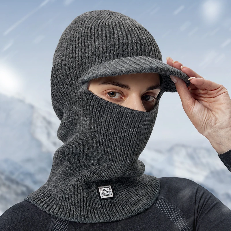 

Autumn and winter wool hat cycling windproof warm mask cold hat ear protector hood hat balaclava DMZ111