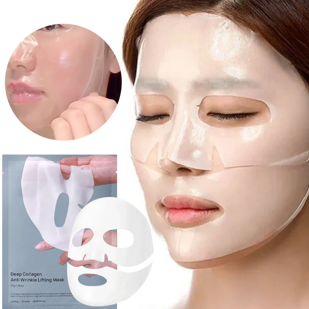 Split Collagen Facial Mask Anti Wrinkle Anti Aging Night Masks Moisturizing Brighten Skin Care Korean Cosmetics Deep Hydrating