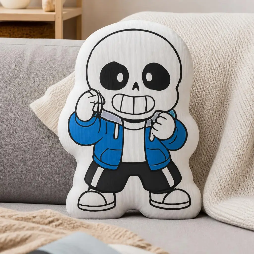 Sans Undertales Games Funny Pillow Cushion Irregular Stuffed Throw Pillow Home Decor Gift Sofa Bed