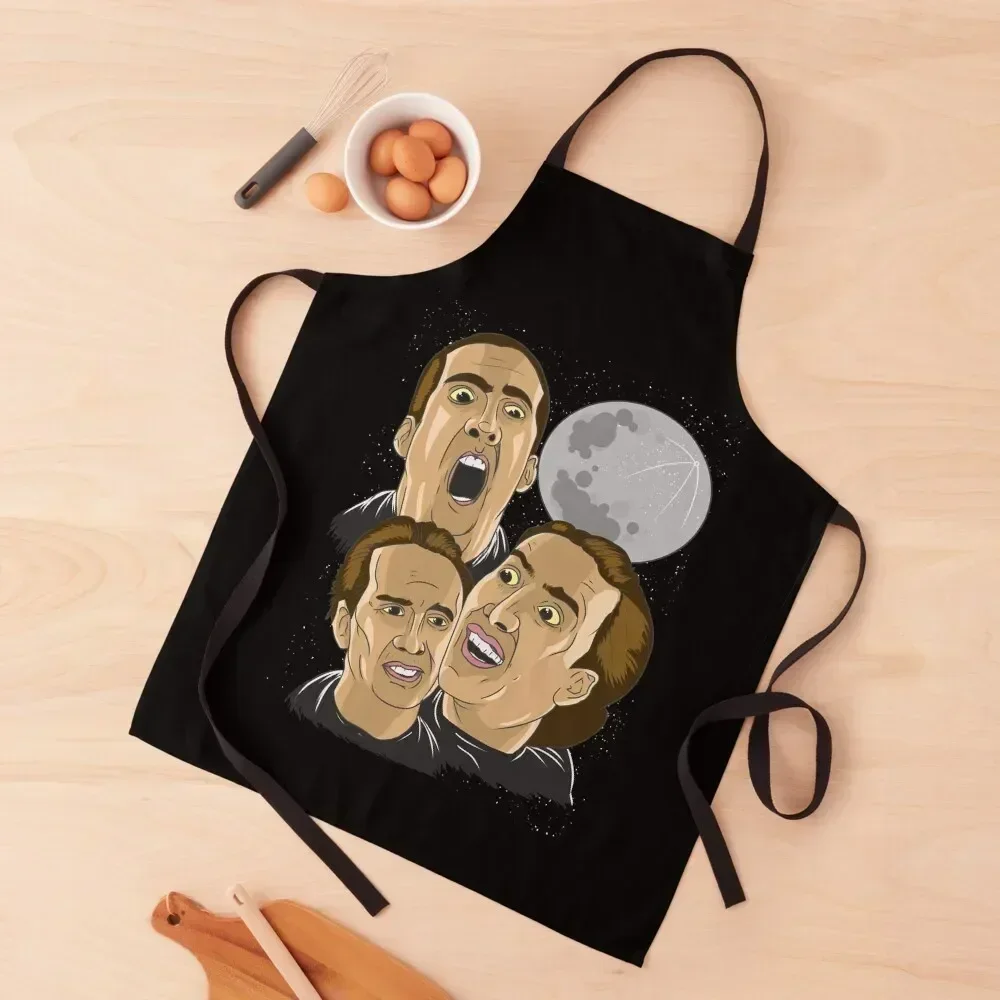 

Nicolas Cage Stage Name Actor Filmmaker Coppola Received Many Awards 3 Cages Shirt Retro Vintage Apron Kitchen Items Apron