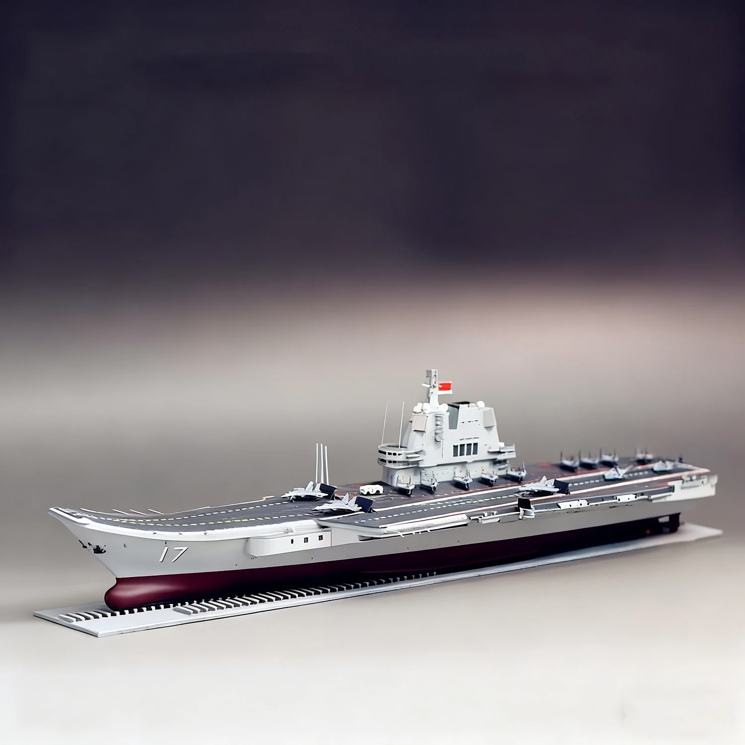 

1/700 Type 002 CV-17 Aircraft Carrier Model 43cm Meticulously Crafted Ships Static Model Ship Toy Ornament Warship Model