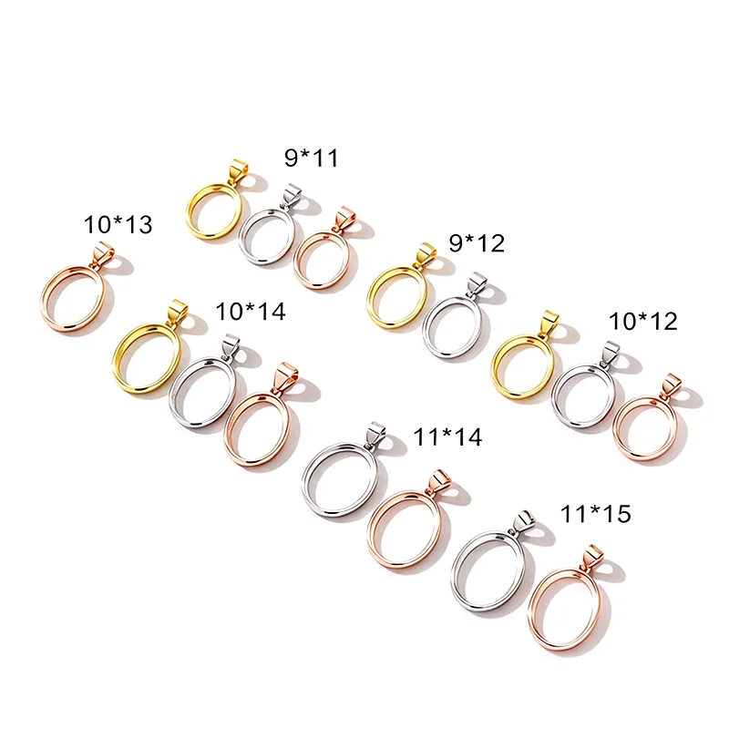 925 Sterling Silver Oval Shape Bezel Pendant Blank Bezel Setting, Blank Pendant Base, Gemstone Pave Base Setting Pendant Setting