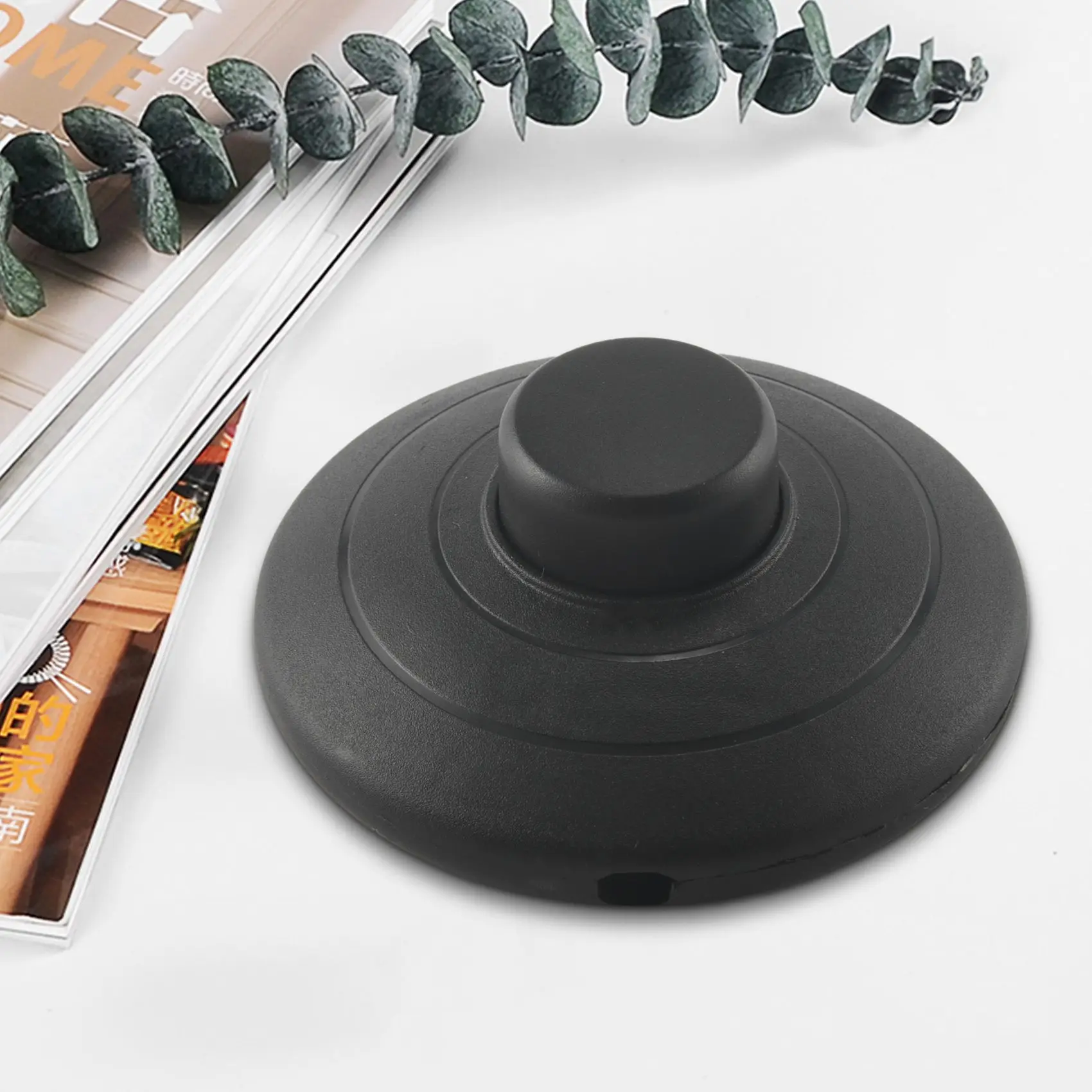 L68A1pcs Zwart In-line Lamp Voetschakelaar Push Power Pedaal Licht Voetschakelaar