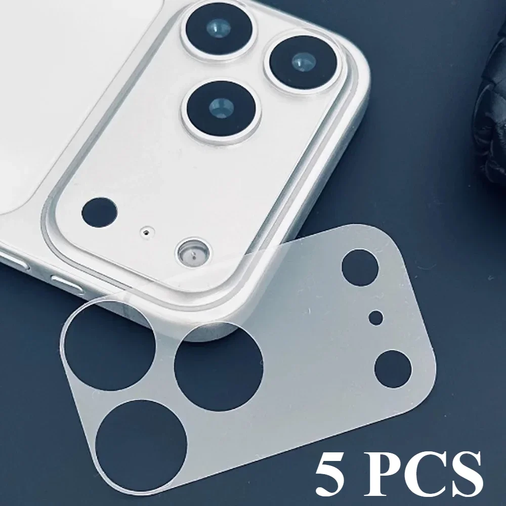 5 Stück Matte Linsenschutzfolie für Apple iPhone 18 Pro Max 18Pro 17 Pro Max Transparente Linsen-Chassis-Weichfolie – Detail 1