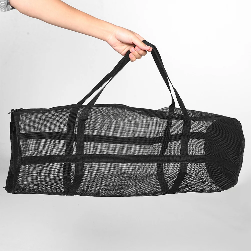 Sports Backpack Large Capacity Basketball Football Mesh Storage Bag PVC Gym Equipment Portable Fitness Training