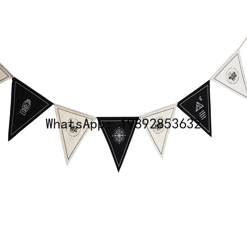 

DSA outdoor camping atmosphere pennant flag camping party decoration holiday team birthday flag