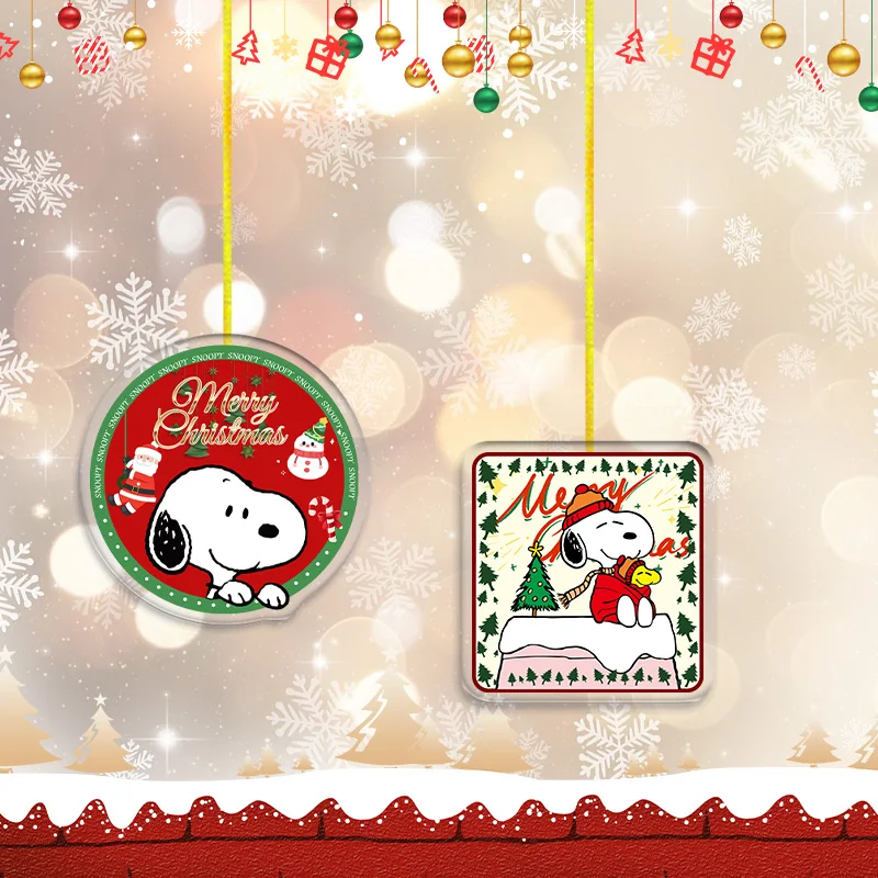 

Snoopy 8 см акриловый кулон украшение праздничный подарок украшение для рождественской елки акриловый кулон аксессуары створка для спальни