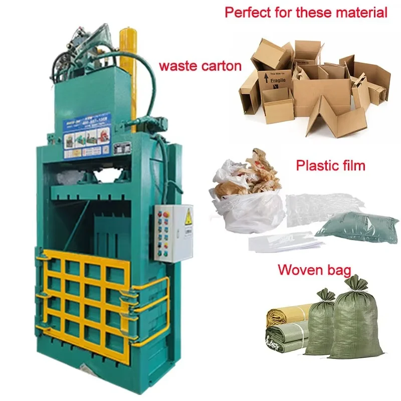 Waste Paper Polyester Bottle Best Quality Hydraulic Bailing Press