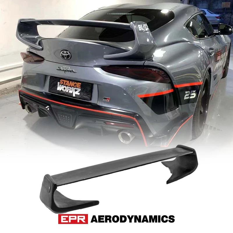 19 Onward for Toyota MK5 A90 Supra EPA Style Rear Spoiler PCF(blade & End Cap) Carbon Glass Fiber End Cap Rear Trunk Wing