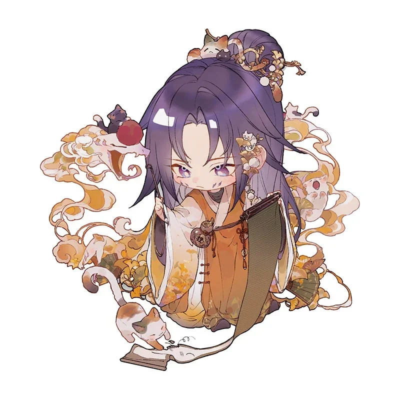 

Onmyoji Game Chibi Car Stickers Waterproof Scratch-Proof Decals Car Accessories Creative Decor Motorcycle Helmet Vinyl Decals