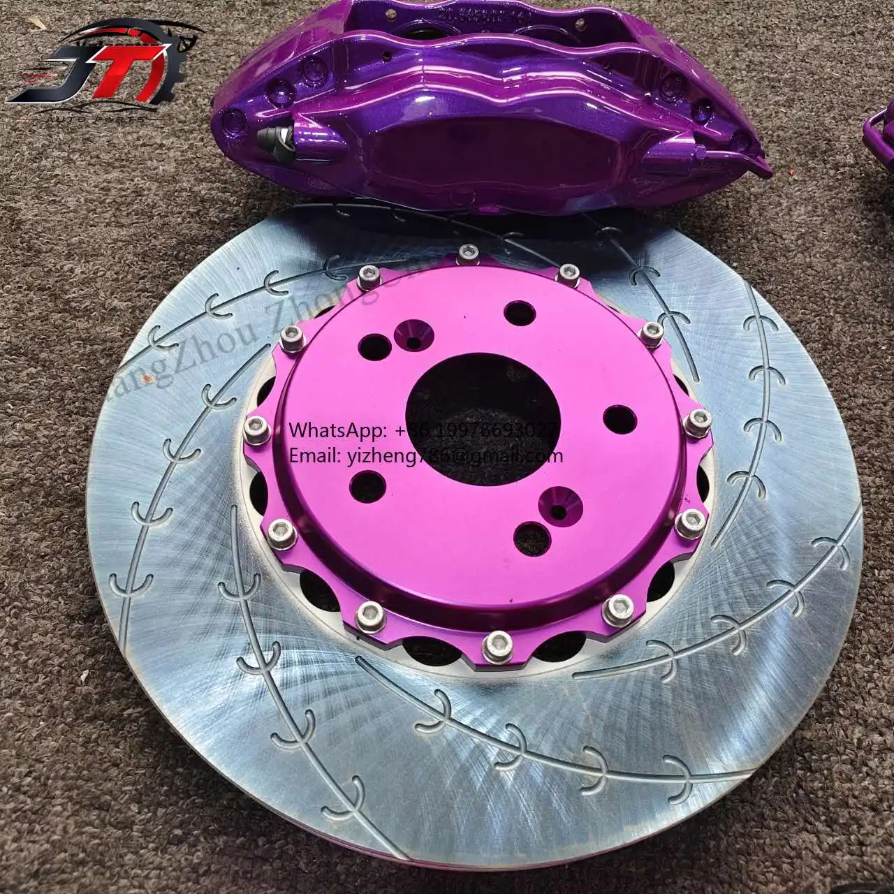 New style Big Brake Caliper Kit with F50 4 Pot Brake Discs Front Wheel 330 Car Upgrade Auto Brake System for Honda Civic FD for
