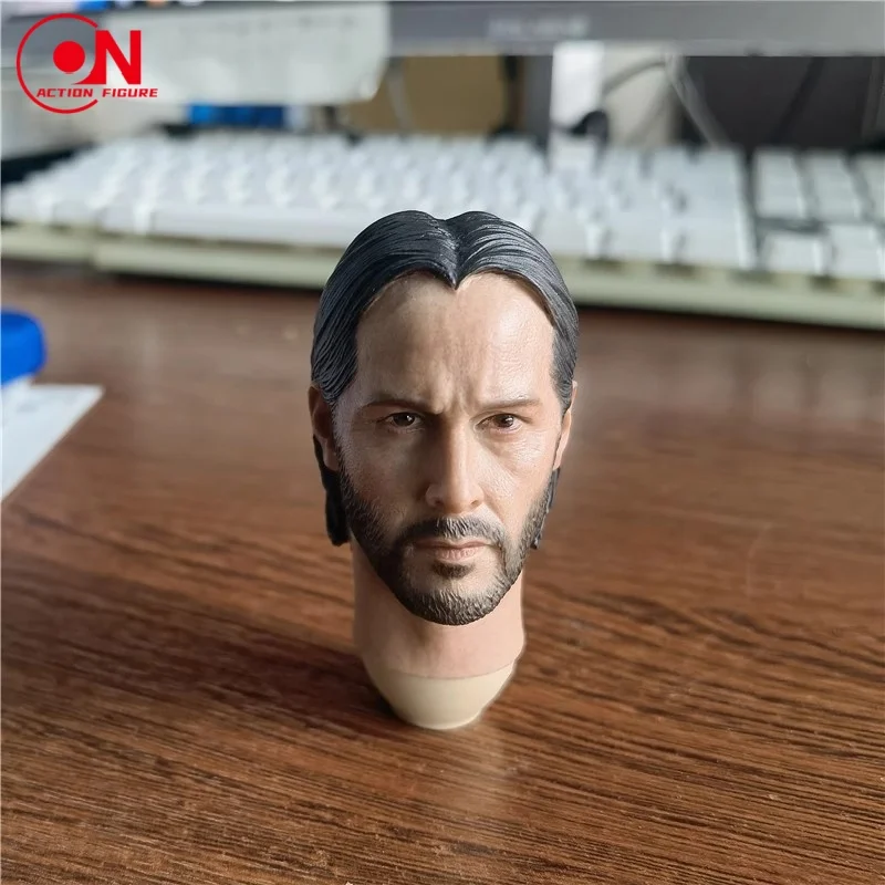 1/6 escala keanu reeves cabeça esculpida escultura modelo caber 12 polegada soldado masculino figura de ação bonecas colecionáveis modelo