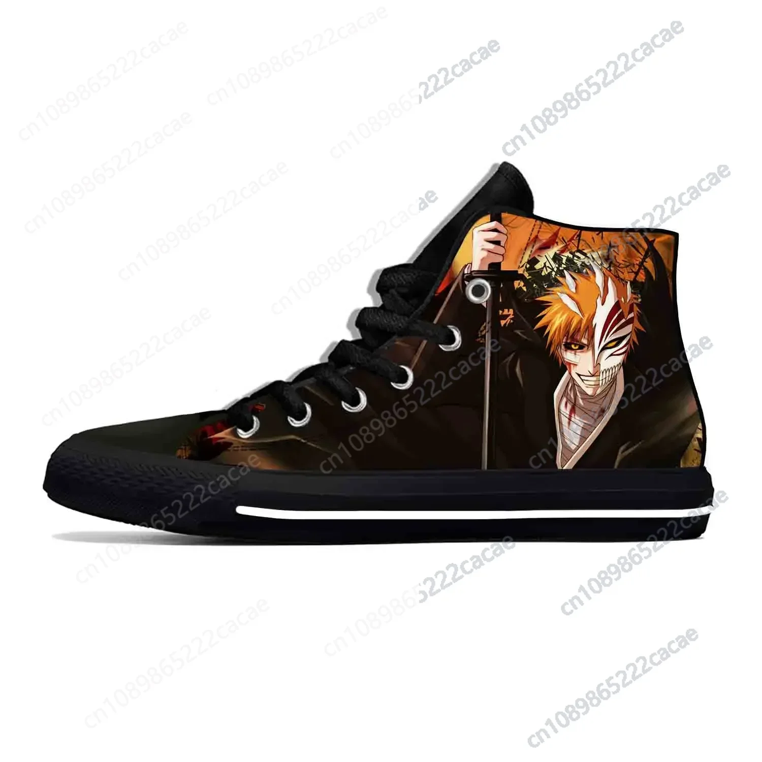 

Anime Manga Cartoon Bleach Latest Casual Shoes High Top Lightweight Board Shoes Breathable Men Women Sneakers