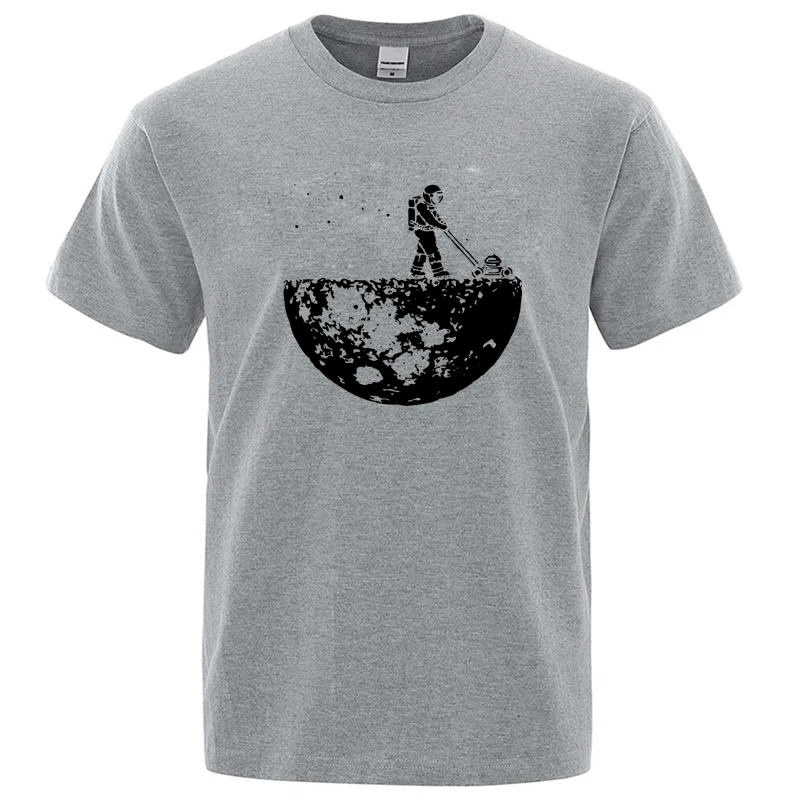 Mannen T-shirt Hoge Kwaliteit Grappige Katoenmix Lunar Cleaner Printing Casual Cool Losse O-hals Mannelijke voor MenT-shirt Hip Hop Tees