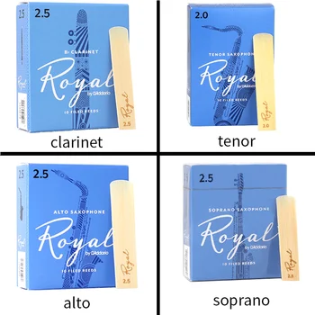 USA Oryginalne stroiki D'Addario RICO Royal Blue Box do klarnetu Bb stroik do saksofonu sopranowego tenorowego Eb altowego