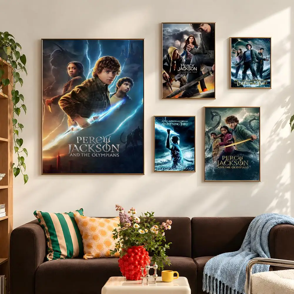 Fantasy Percy Jackson Greek Myth Poster Self Adhesive PP Wall Art HD Gaming Room Bedroom Living Room Decor Apartment Gift