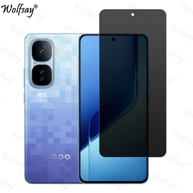 Privacy Screen Protector For Vivo iQOO Neo 10 Pro Plus Anti-Spy Glass Vivo iQOO Neo 10 Pro Plus Glass For iQOO Neo 10 Pro Plus