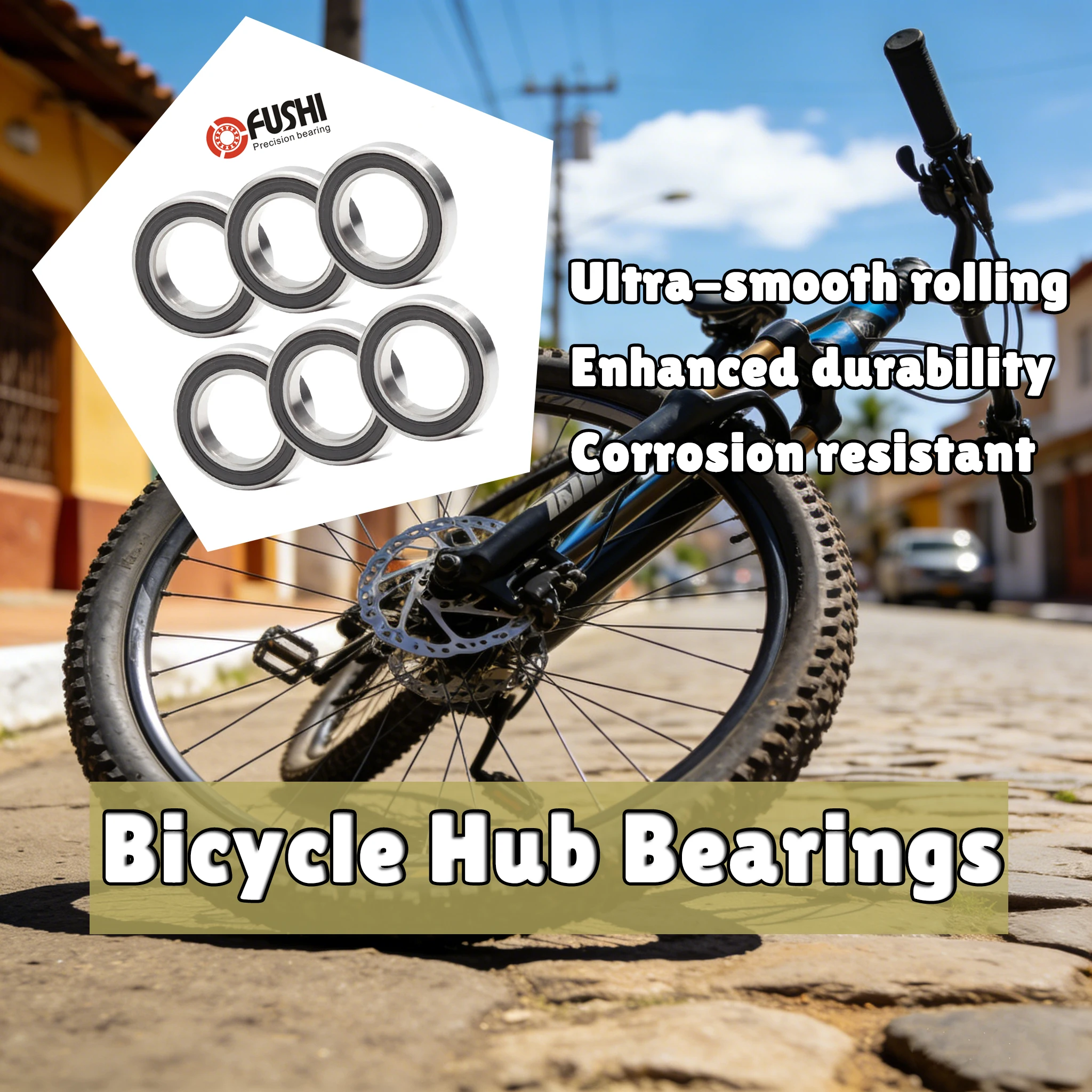 6PCS Bicycle Hub Ball Bearing 6802 6803 6804 6805 6900 6001 6901 6902 6903 ABEC-5 Repair Parts for MTB Road Bike Chrome Steel