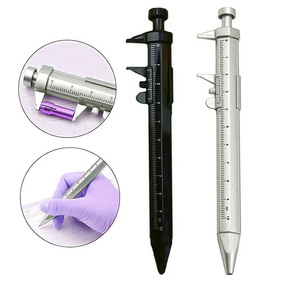 Multifunction Caliper Ballpoint Pen Gel Ink Pen Vernier Caliper Roller Ball Pen Creativity Stationery