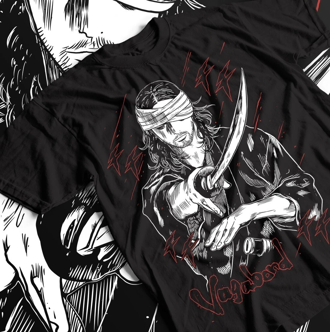 Camiseta de regalo de Manga de Anime Retro Musashi Miyamoto Matahachi Honiden de Anime nuevo clásico bidimensional, camisa Unisex,