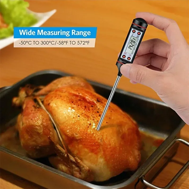 

Kitchen BBQ Thermometer Water Oil Cooking Meat Food Thermometers Cake Candy Fry Grill Dinning Household Oven Tool