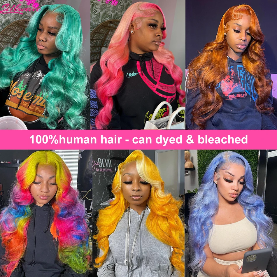 30 38 Inch 13x4 13x6 Hd 613 Body Wave Lace Frontal Wigs Human Hair Wigs For Women PrePlucked Honey Colored Blonde Lace Front Wig