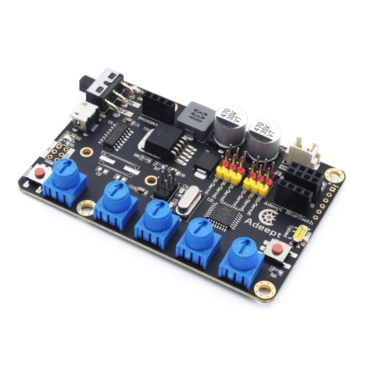 

Плата привода роботизированной руки Adeept V3.0 — совместима с Arduino UNO R3 MEGA328P