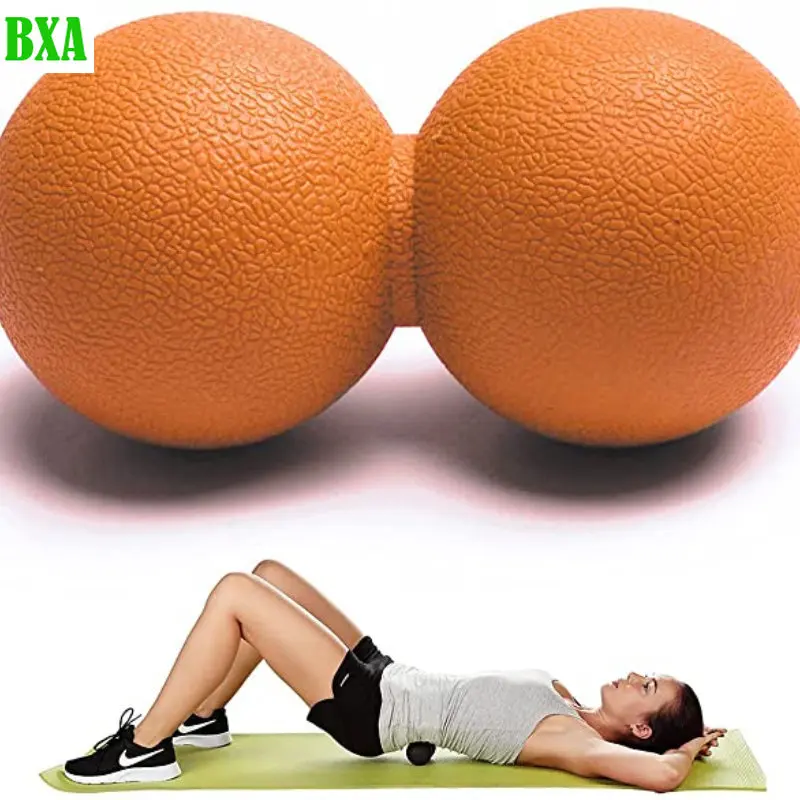 Peanut Silicone Lacrosse Myofascia Ball Peanut Massage Ball Fascia per il corpo Fitness leggera ad alta densità allevia il dolore palla da Yoga