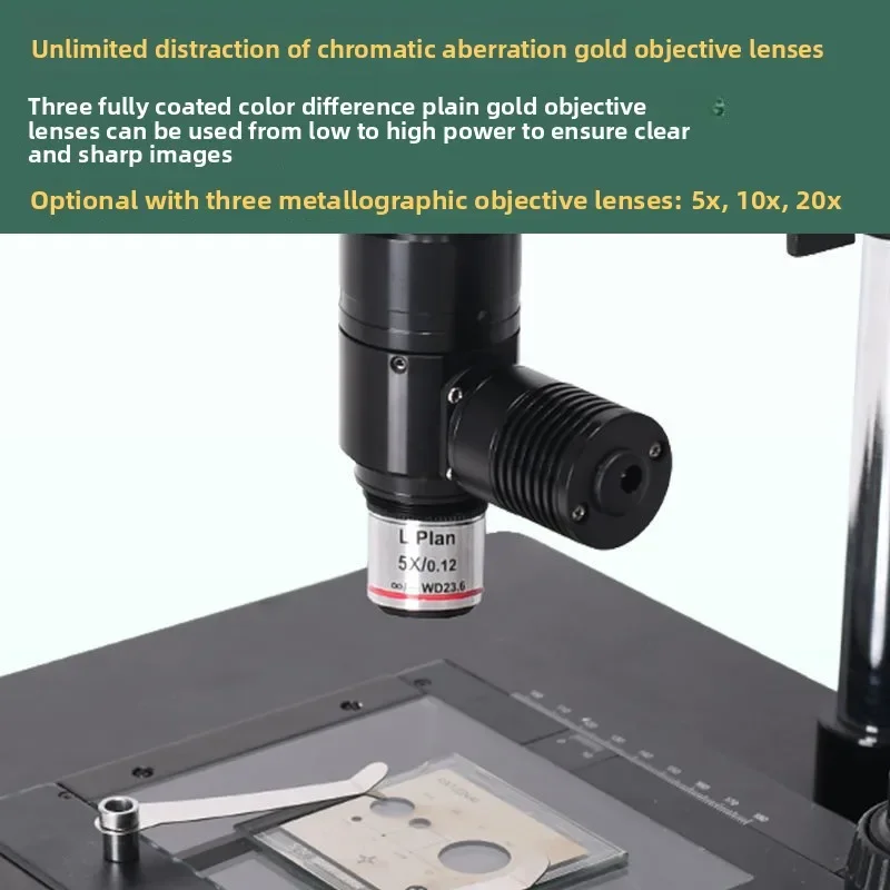 400-2000 times coaxial light high-power lens can see cells high-definition electron optical magnification microscope head