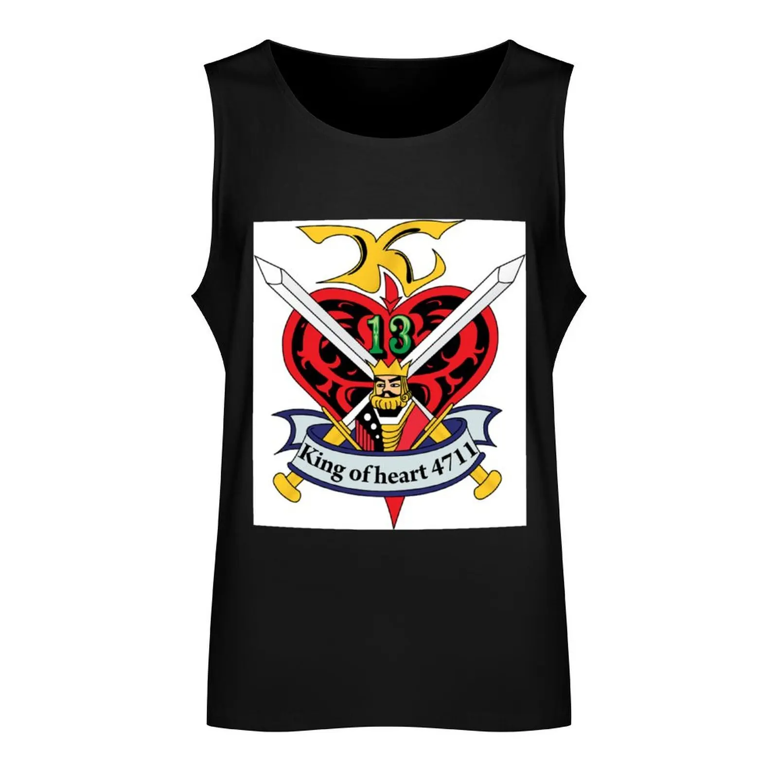 G Gundam King of Hearts Tank Top summer clothes for men gym t-shirts man