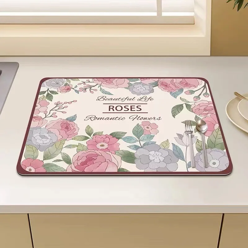 الطازجة المطبخ استنزاف حصيرة لينة دياتومي الأرض تجفيف حصيرة المنزلية كونترتوب صنبور سبلاش برهان حصيرة مكافحة زلة حصيرة الجدول حصيرة