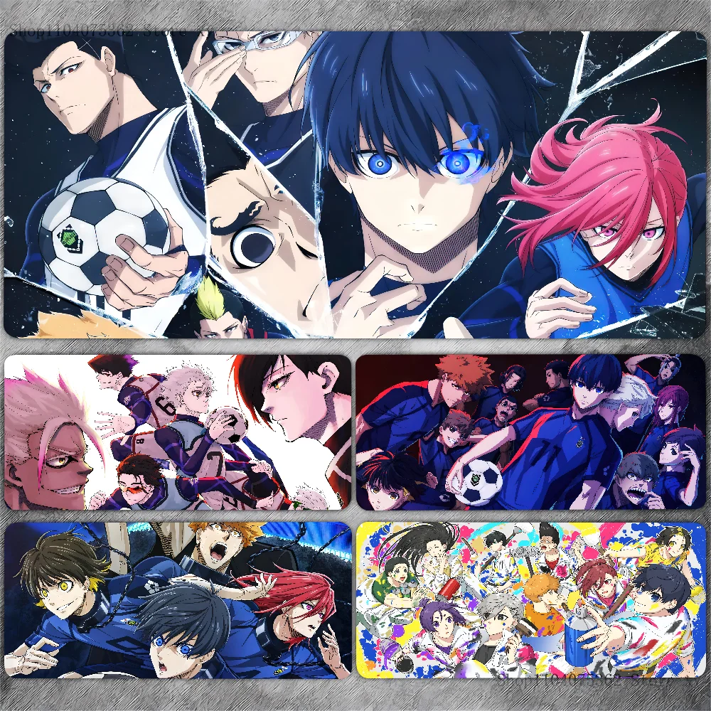 Japan Anime Blue Lock Mousepad Large Keyboard Desk Mat Gaming Mouse Pad LockEdge Non-slip Mat