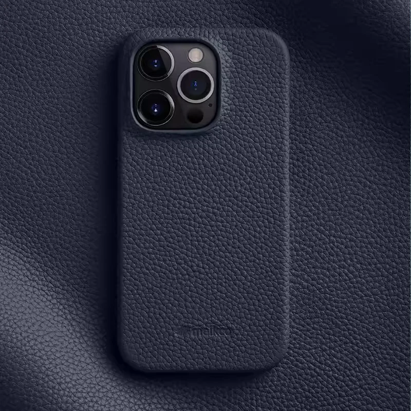 NONE Melkco Für iPhone 17 16 15 Pro Max Fall Luxus Echtes Leder Business Telefon Fällen Abdeckung Für iPhone 11 12 13 14 Pro Max Coque 4
