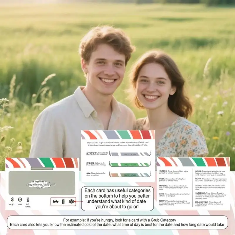 31BE Couple Game Set 35 Preplanned Romantics Challenges For Dates Night Or Gifting