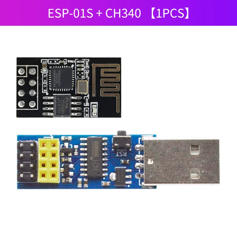 1 قطعة CH340C USB ESP8266 ESP-01 ESP01S Prog WIFI تنزيل وحدة تطوير مجلس لمحول مبرمج اردوينو