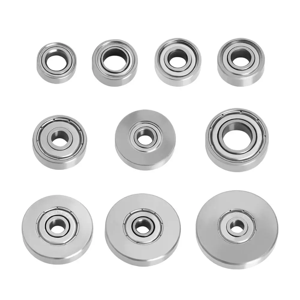 1Pcs 4.76mm 6.35mm 9mm Woodworking Bearing Top Mounted 1/2