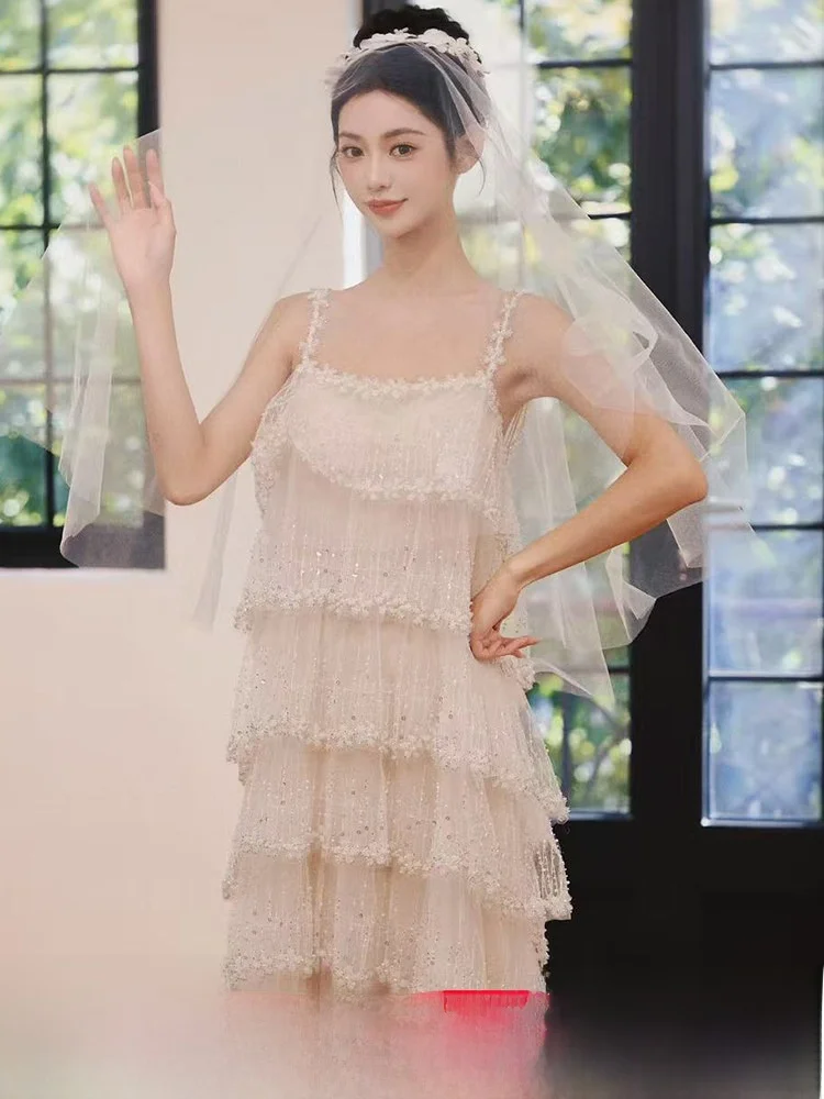 

Morning oot Wedding Dr Long Tulle Gown Strapl Cusizable Formal Evening Gown Bridal Dr Sweet Sle High Waist