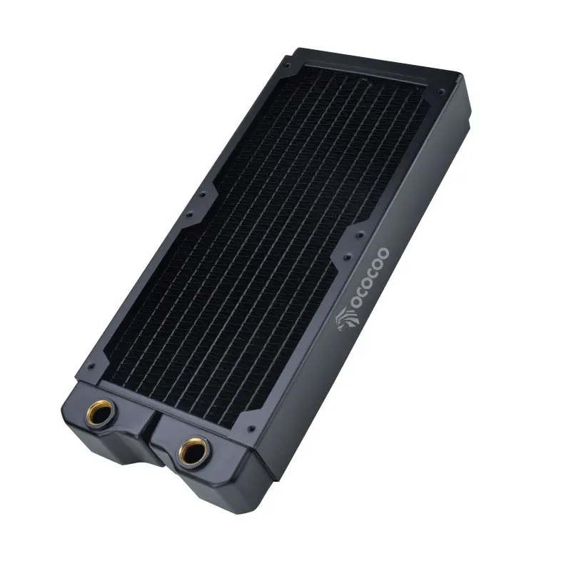 Yingbo 240 شريط نحاسي 40 مبادل حراري سميك، صف تبديد الحرارة صف بارد هيكل الكمبيوتر مائي نحاسي صف بارد لتقوم بها بنفسك سبليت وا