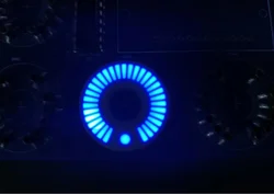 Matriz lineal de 2 piezas y 31 LED, arco de 300 °, adecuado para equipos de audio, dispositivo de visualización, azul