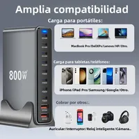 Cargador GaN USB-C 800W