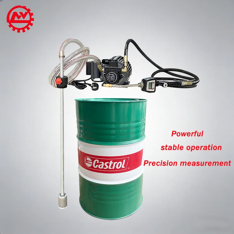 Heavy Duty Durable 200L 1000L Industrial High Quality Big Flow Rate Lubricating Electric Oil Pump with Hose Reel and Counter