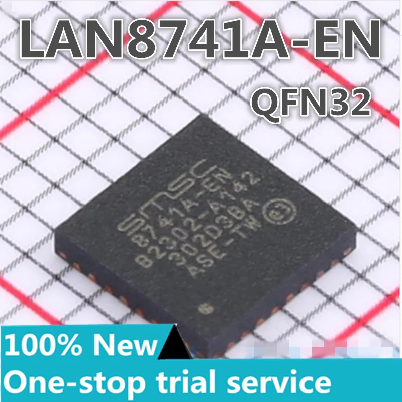 

5-100pcs LAN8741A-EN QFN32 PHY Transceiver Ethernet transceiver chip MICROCHIP new original authentic